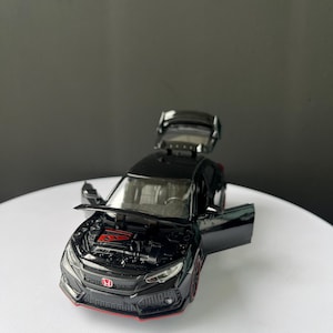 Custom 1:32 Honda Civic Diecast Model – Personalized License Plate Miniature Car