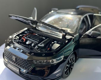 Custom 1:18 Honda Accord Diecast Model – Personalized License Plate Miniature Car