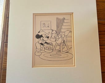Minnie & Mickey Hobby Horse Prints