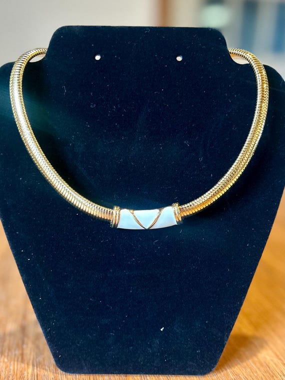 Vintage Monet Omega Choker Necklace