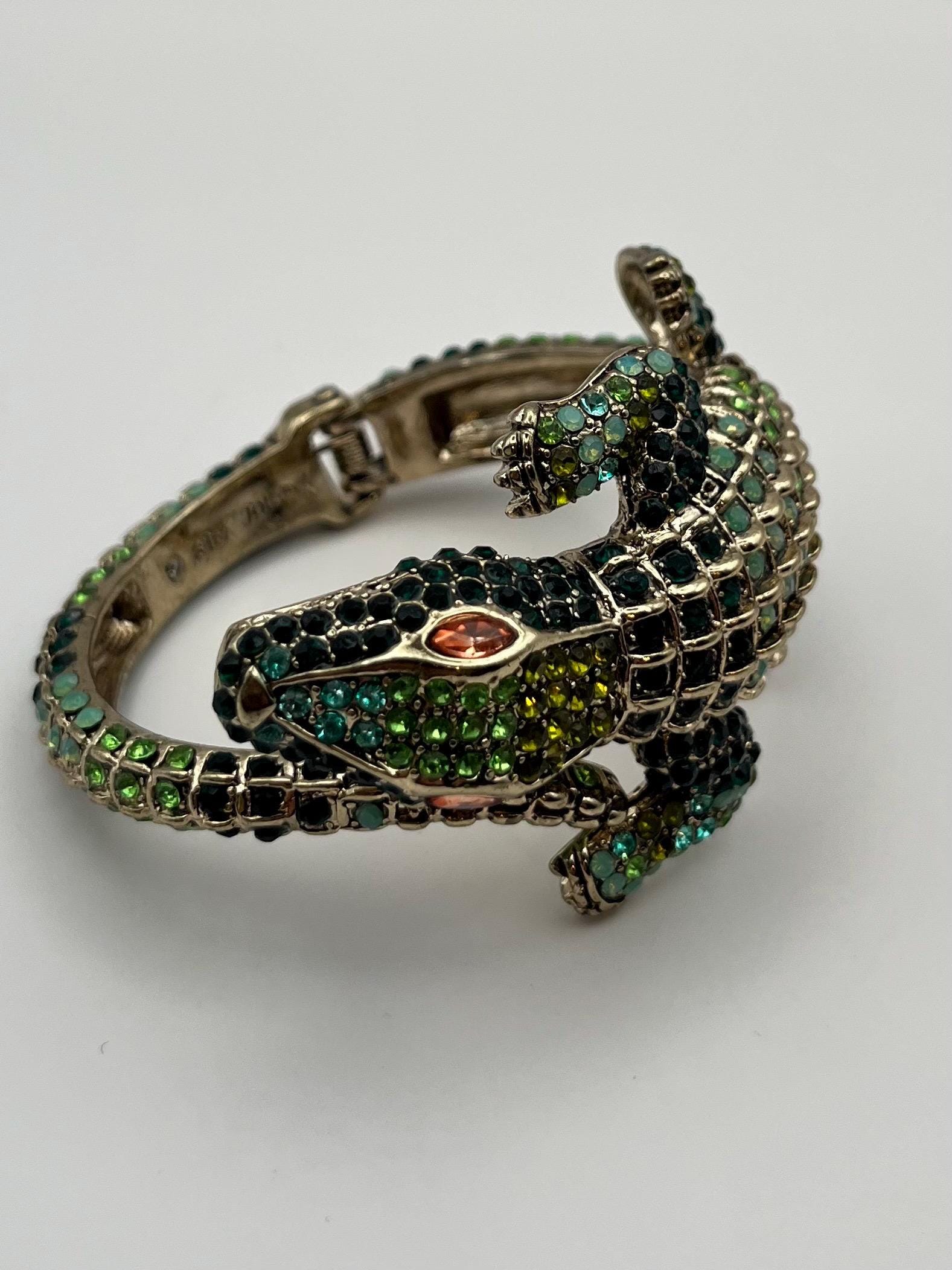 Crocodile Bracelet Leather - Etsy