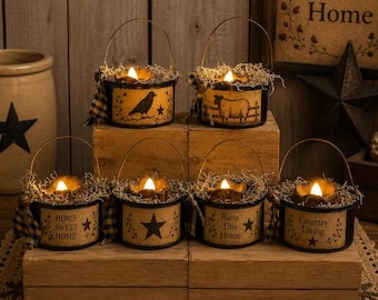 Primitive Hanging Tealight Bucket