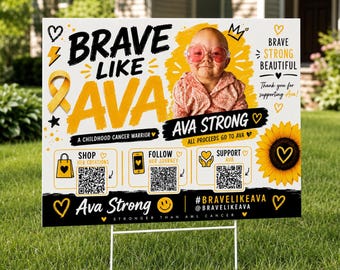 Ava Yard Sign w/ Stand LOCAL ORDERS ONLY