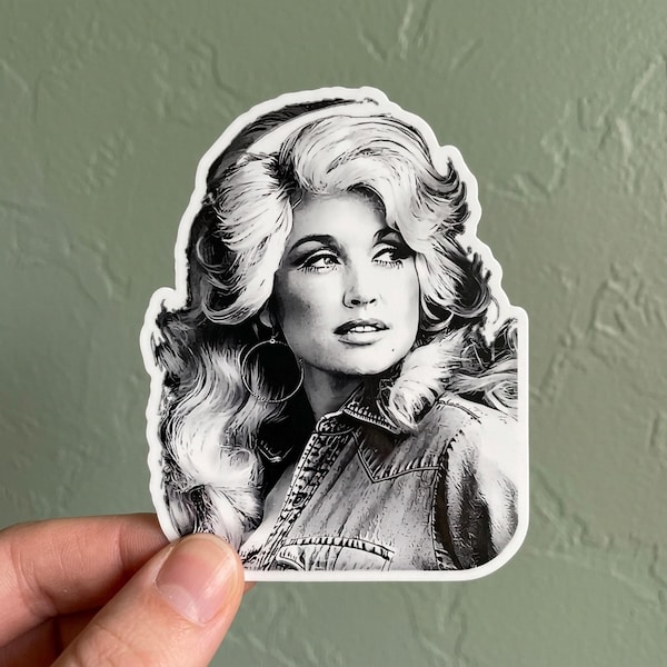 Dolly Parton Memorial Sticker, 1946–2026 Country Music Legend Tribute Stickers, Kiss-cut Sticker, Logo Vinyl Stickers