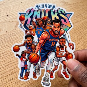 Ny Knicks Sticker, New York Basketball 2026 Sticker, Kiss-cut Sticker, Logo Vinyl Stickers
