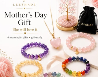 Regalo de cristal para el Día de la Madre: Pulsera de piedras preciosas curativas, Árbol de cristal, Elige tu regalo, Regalo espiritual para mamá, Regalo para ella
