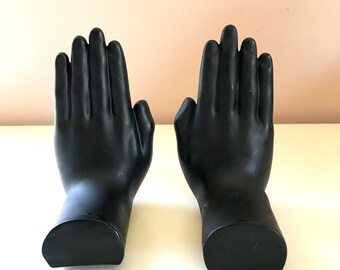 Pair Of Hand Bookends/ Paperweight