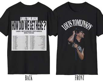 Koszulka vintage Louis Tomlinson World Tour | Jak tu dotarliśmy? | Koszulka młodzieżowa, bluza z kapturem, koszulka unisex, koszulka muzyczna