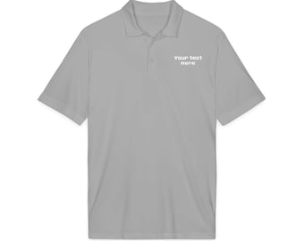 Polo con texto personalizado en el lado izquierdo del pecho / Polo con logotipo bordado