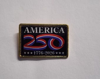 America 250th Anniversary Patriotic Lapel Brooch Hat Pin