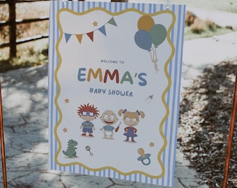 Rugrats Banner - 90s Theme Baby Shower (DIGITAL DOWNLOAD)