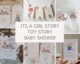 It's a Girl Story Baby Shower Invitation Bundle (DIGITAL DOWNLOAD)