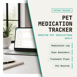 Registro de Medicação para Animais de Estimação | Lembrete de Dosagem | Histórico de Saúde do Animal (arquivo HTML)