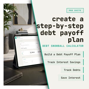 Sneeuwbalcalculator schulden | Schuldafbetalingsplanner | Sneeuwbal- en lawinemethode | Persoonlijke financiële tracker | Directe download (html-bestand)