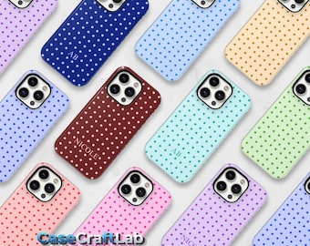 Classic Minimalist Dots Cover Phone Case - iPhone 17 Pro Max, 16, 15, 14, 13, Samsung S26, 25, 24, 23 Ultra, Pixel 10, 9