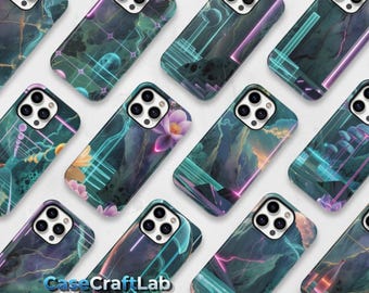 Personalized Marble TPU Phone Case, UV Printed Design, Protective Cover