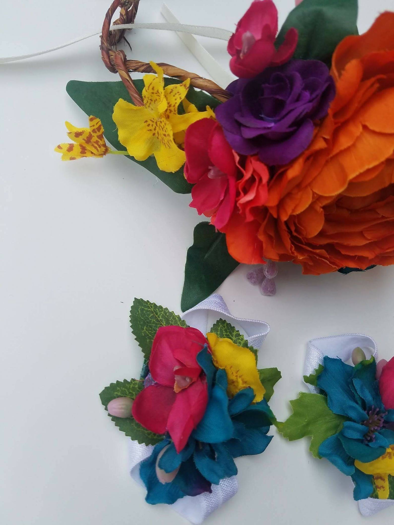 First Fiesta Flower Crown Spanish Flower Crown Colorful Bright | Etsy