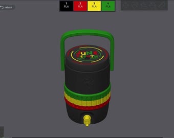 Juneteenth / Libertad / Archivo STL de enfriador de latas impreso en 3D / Soporte para latas de 12 oz /