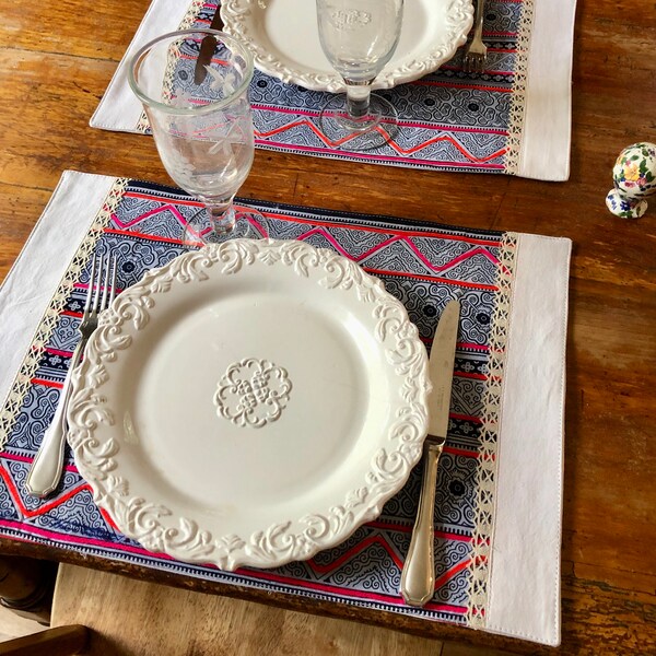 Fabric Placemats Etsy