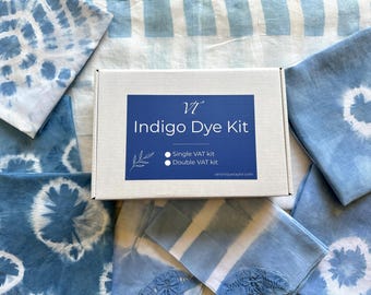 Indigo Dye Kit 10L VAT, Natural Indigo Vat for DIY Textile Dyeing, Beginner Friendly, Fructose Vat Recipe, Hand Dye at Home