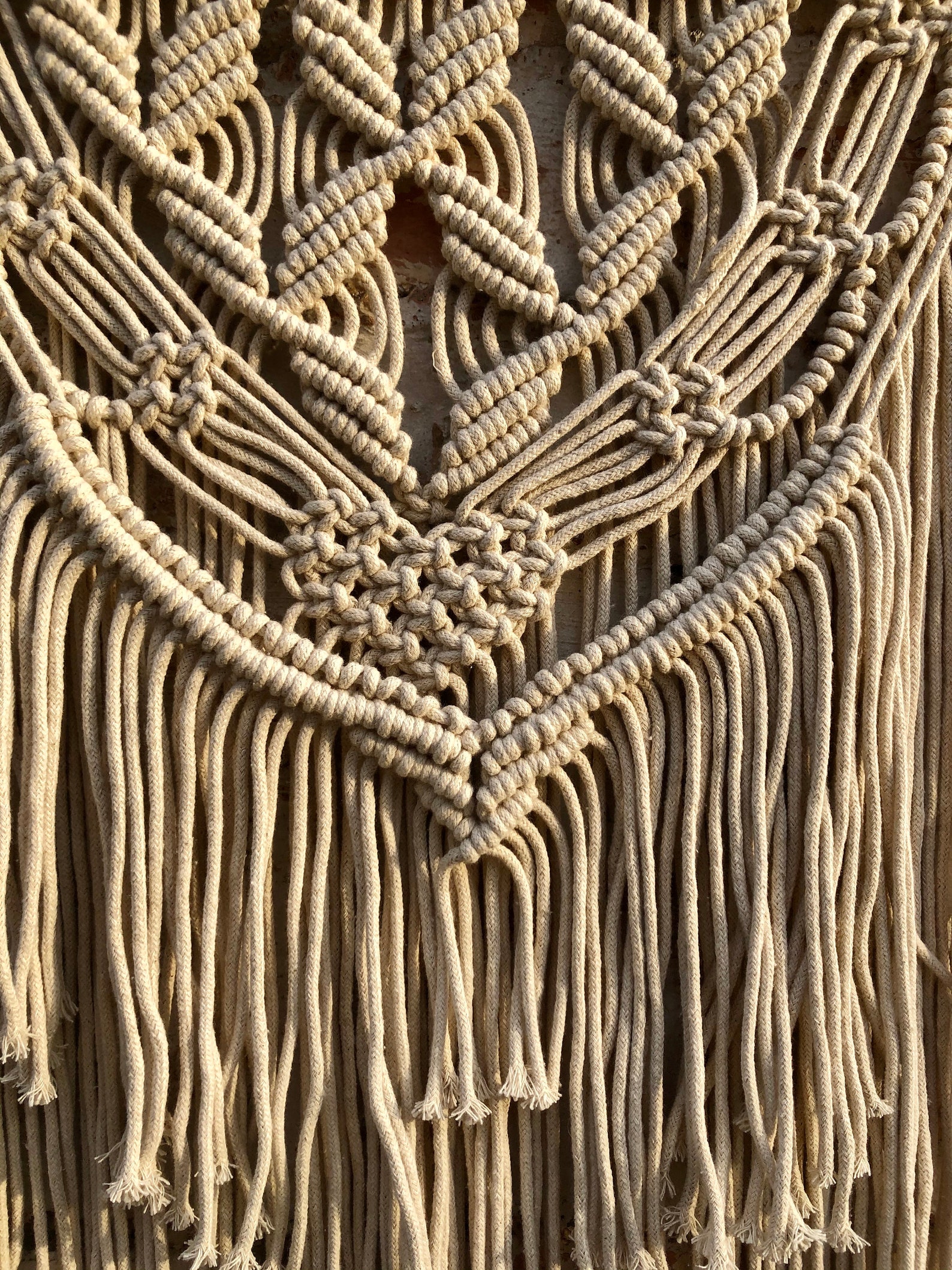 Wall Art Natural Macrame Macrame Mural Macrame Pattern - Etsy