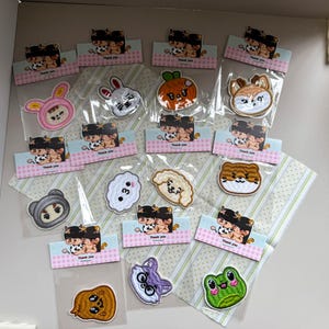 Fanmade Seventeen Embroidered Patch, Cute MINITEEN Mascot Iron On Sew On Patch, Kpop Animal Badge, DIY Bag Decor, Carat Gift