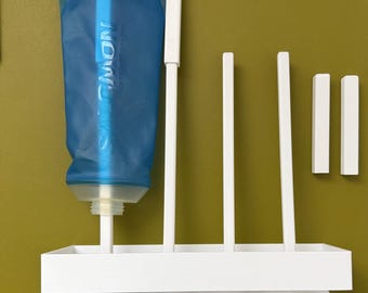 Support pour gourde, séchoir à gourde, sèche-gourde pour la course et la randonnée, saumon