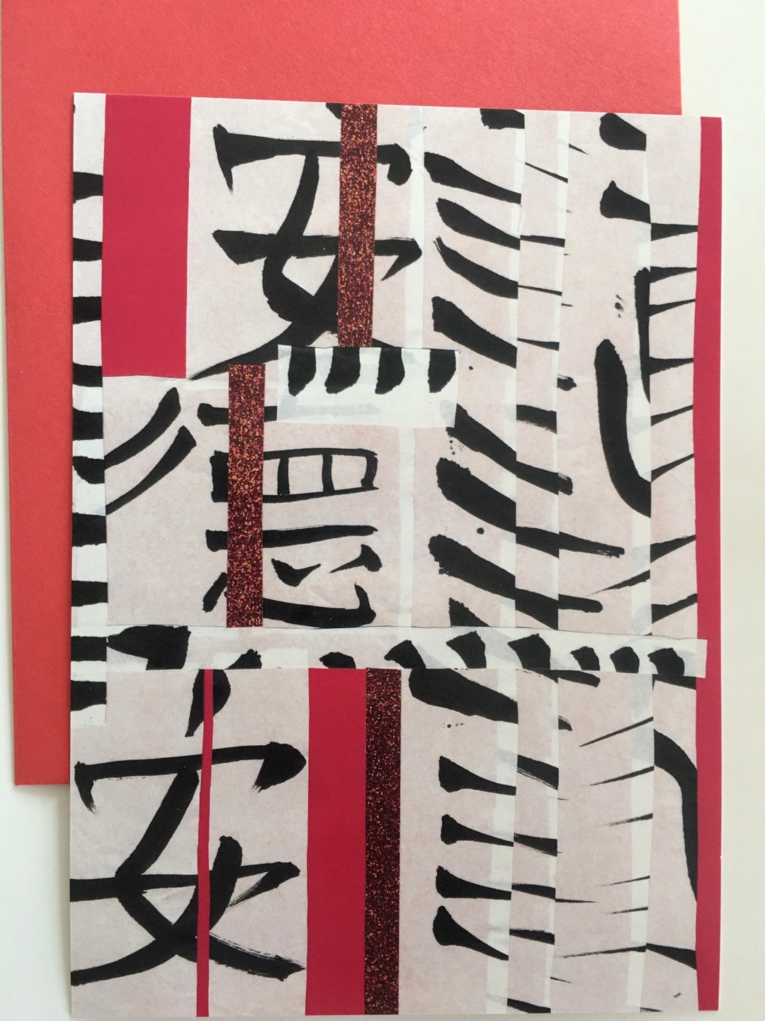 Chinese Calligraphy Paper Collage Pack of 10 - Etsy