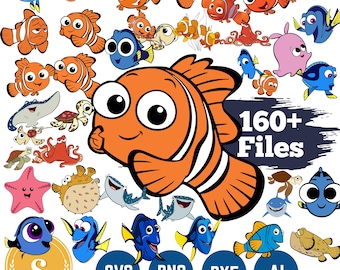 Finding Nemo & Dory SVG Bundle, Dory Svg, Finding Nemo PNG, Finding Nemo Bundle, Finding Nemo Svg for Shirts, Silhouette, Instant Download