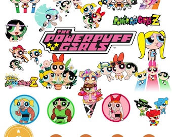 Powerpuff Girls PNG, Powerpuff Png Bundle, Powerpuff Girls Png, Powerpuff Girl Cricut Files, The Powerpuff Girls png, Powerpuff girl png
