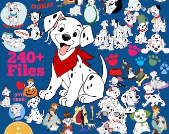 101 Dalmatians PNG Bundle, 101 Dalmations svg, 101 Dalnations Clipart, Dalmations Dogs PNG, Cruella PNG, Cruella clipart, birthday