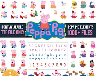 Peppa Pig Party and Craft Mega SVG Bundle | 414 Designs, 1656 Files for Cricut & Silhouette