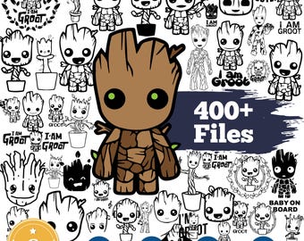 Groot Svg Bundle, Baby Groot Svg for Cricut, Groot Png, i am groot svg, groot clipart, layered files, Instant Download