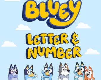 Bluey Fonts, Bluey SVG, Kids Font, Digital Font Download, Canva Logo, Halloween Font, Canva Font, Canva Print, PNG Font, Canva Editable