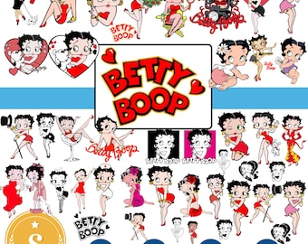 Betty Boop SVG Bundle, Betty Boop PNG, Betty Boop Svg Files for Cricut and Silhouette, Betty Boop svg cut files for Cricut , Betty Boop png