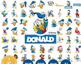 Duck Svg Png Bundle, Duck Clipart, Happy Duck Svg, Retro Duck Svg, Mouse Best Friends Svg, Friend Squad Svg, Magical Kingdom Svg