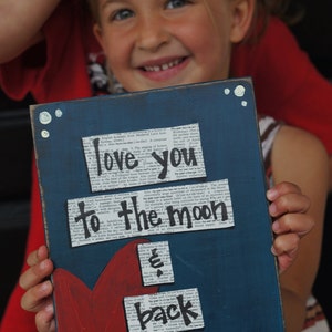 love you to the moon and back father's day card