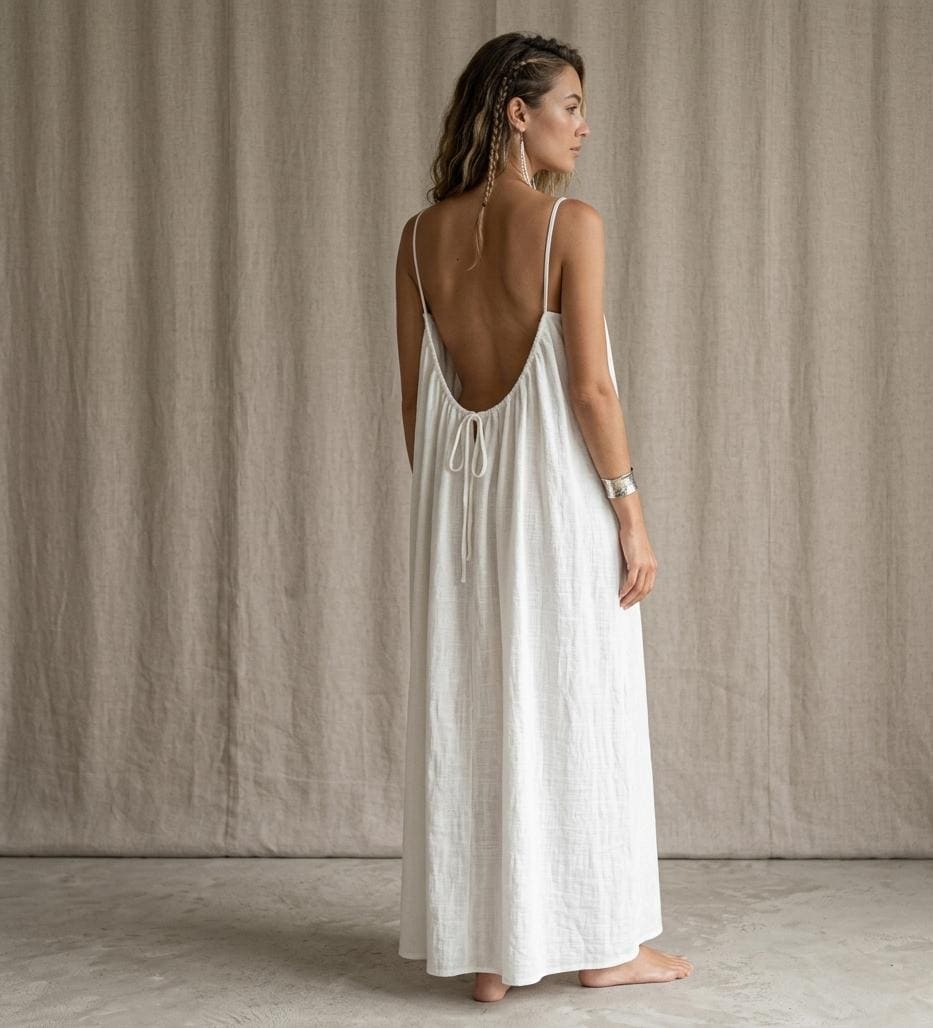 Strapless Maxi Dress Casual Summer - Etsy