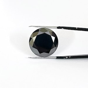 4-5 Ct Black Diamond Loose Brilliant Cut For Jewelry Great Shine Quality AAA Certified ! Loose Diamond