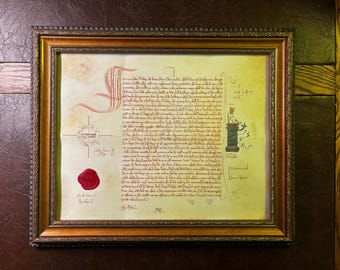 Personalized Handmade Medieval Decree