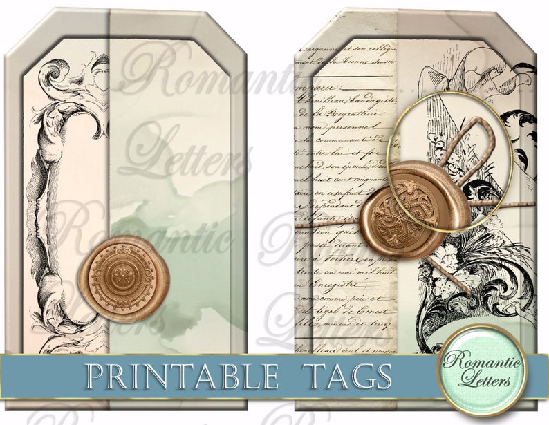Printable Wedding Tags Printable Gift Tags Printable Bookmark - Etsy