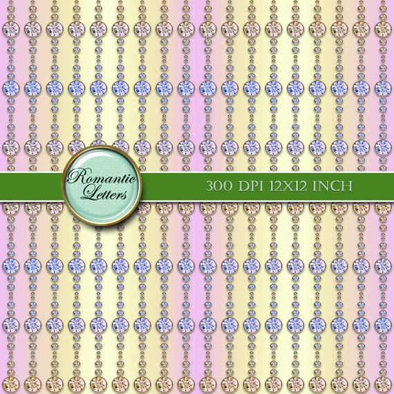 Glam diamond Digital scrapbooking background paper gold digital background paper digital scrapbook paper gem jewel rhinestone blinking paper