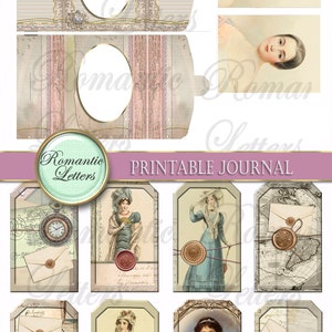 Victorian Printable Junk Journal Kit Printable Scrapbook Paper 8.5x11 ...