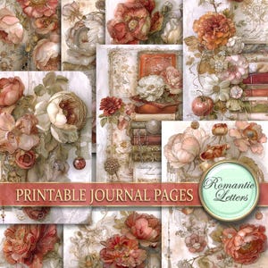 Floral Papier Papier Pack Shabby Chic Papier Papier Vintage altes Papier viktorianischen Papier