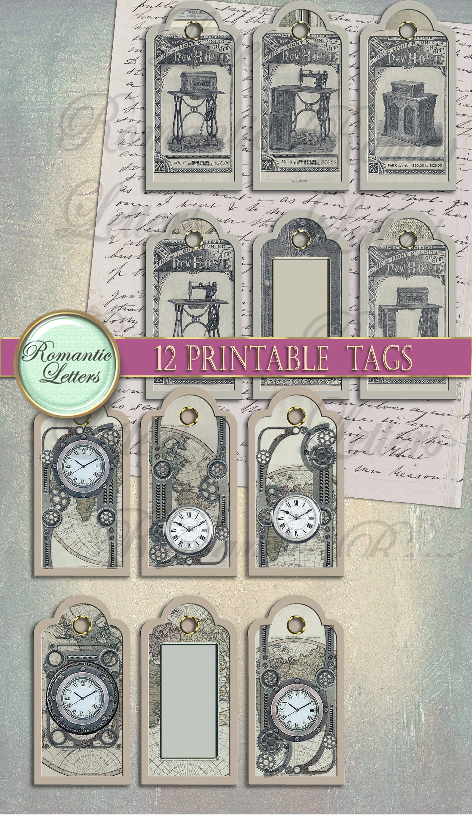 Printable Tags for Handmade Items Tags Printable Gift Tags | Etsy