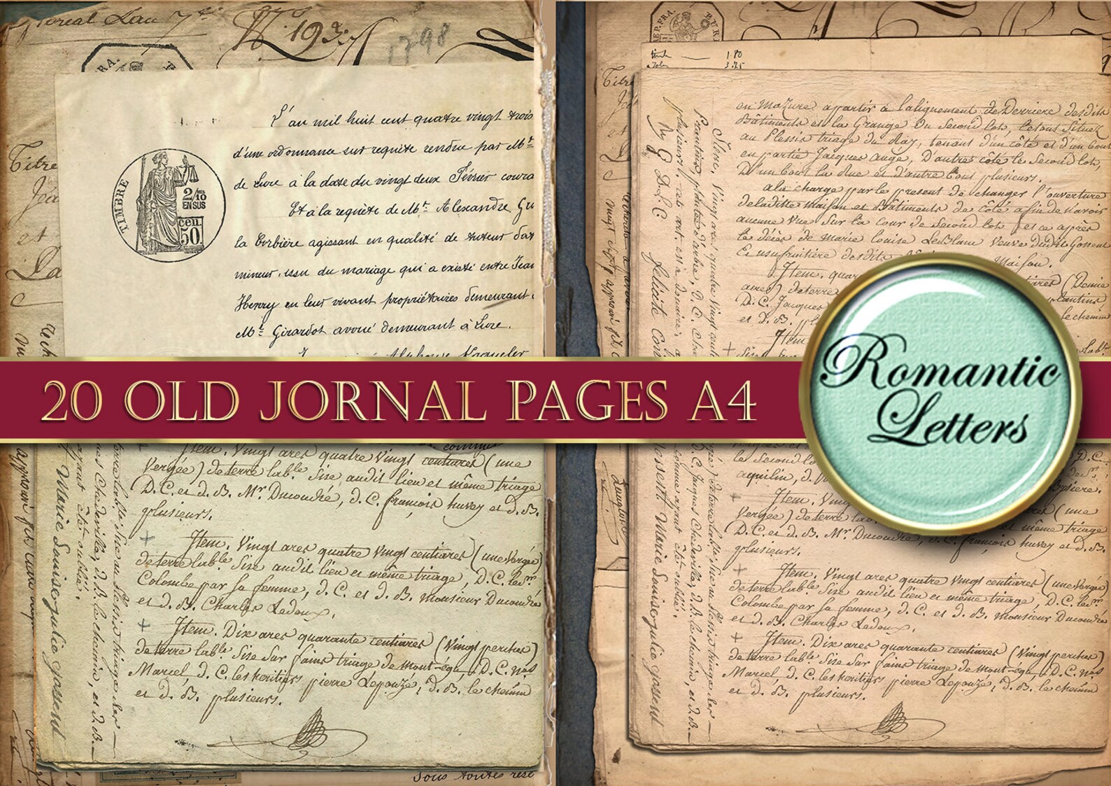 printable-journal-pages-printable-old-book-paper-craft-a4-etsy