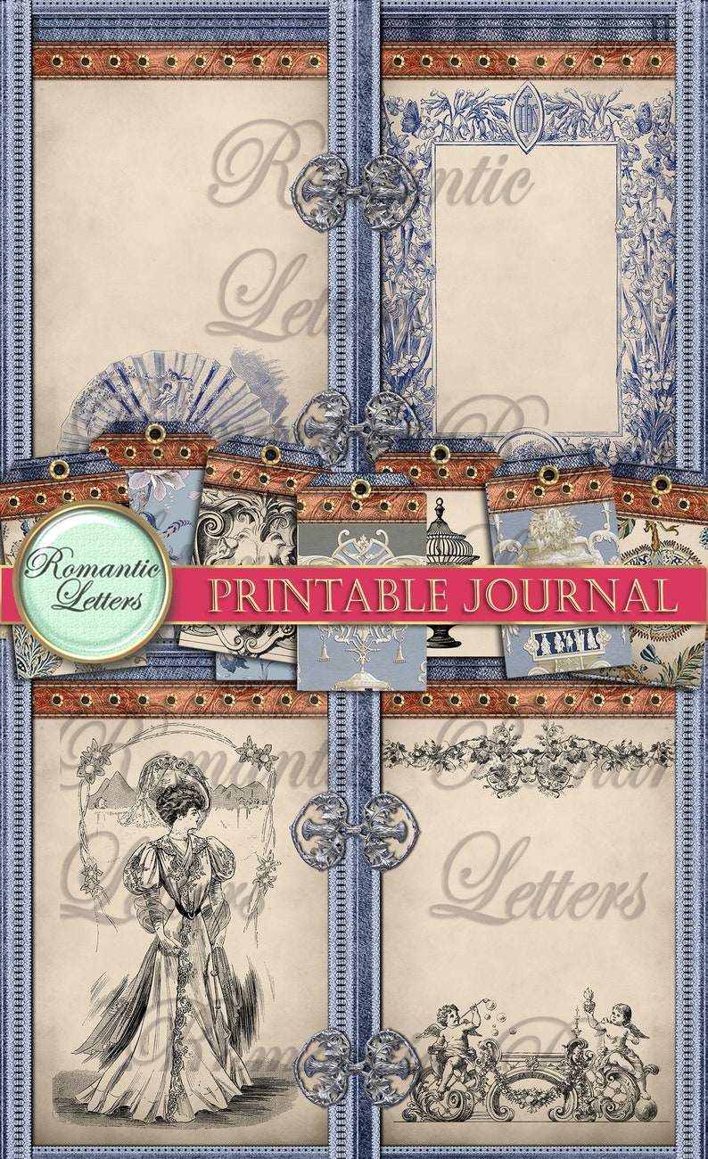 Printable Junk Journal Kit Digital Scrapbooking Printable Junk - Etsy