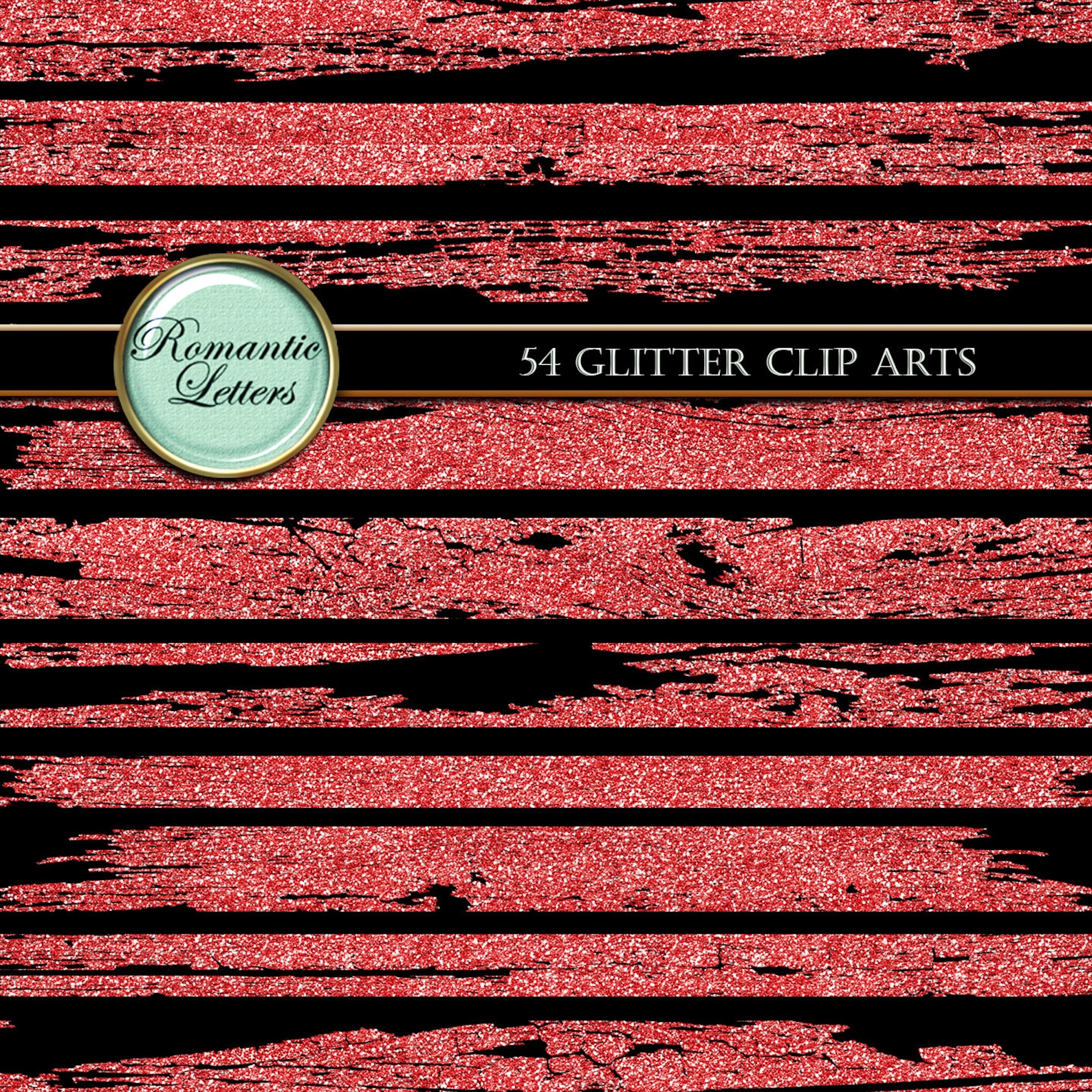 Christmas Clip Art Gold Glitter Clip Art Digital Scrapbook | Etsy