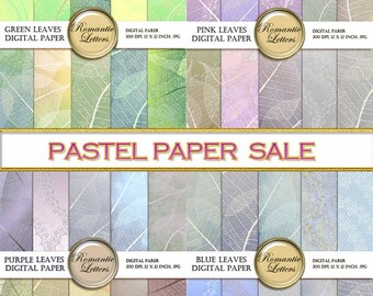 SALE Digital scrapbook paper mega pack Pastel digital background paper Shabby Chic wedding digital paper newborn digital background paper