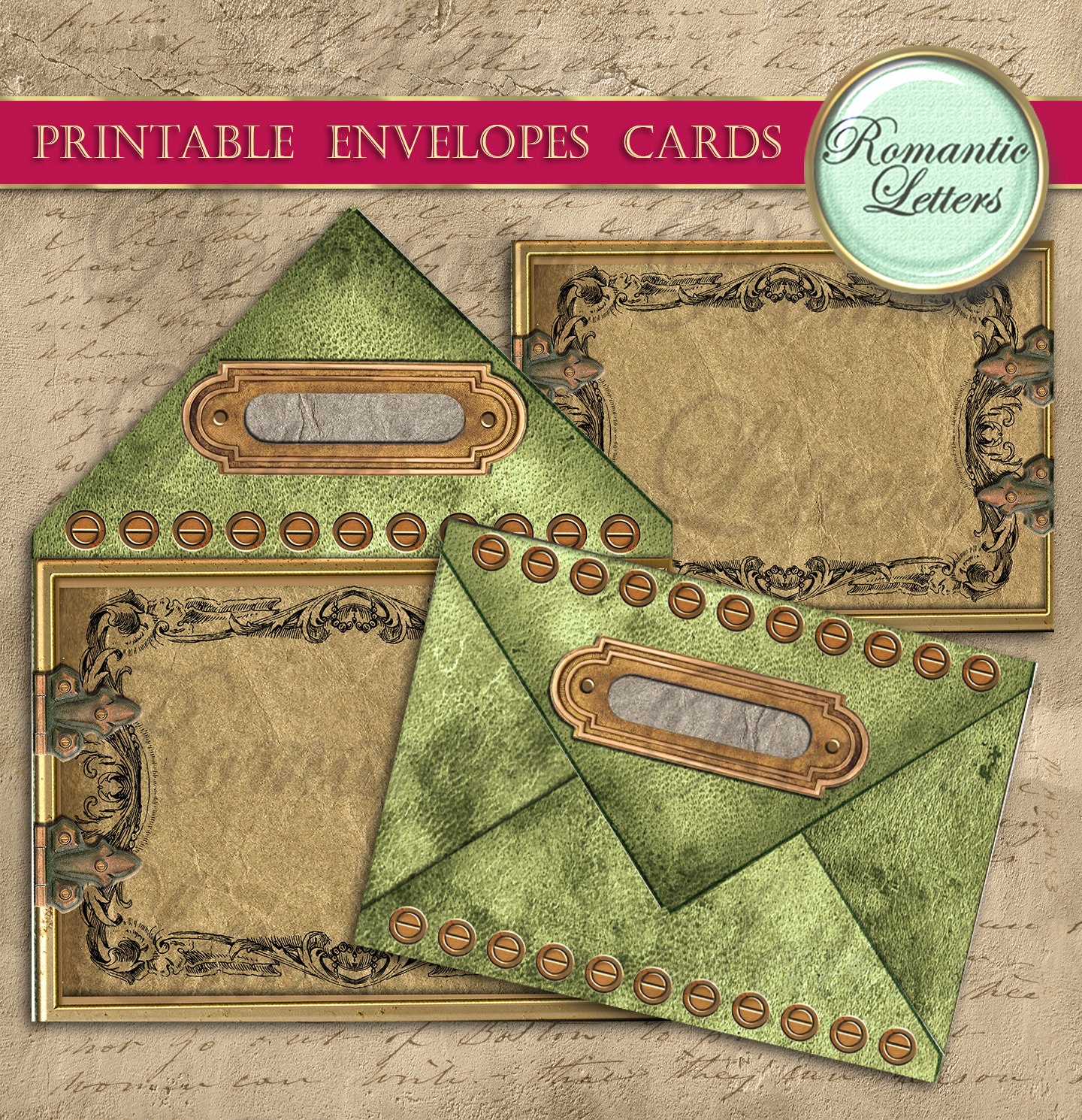 Printable Envelopes Cards Printable Victorian Cards Download Printable ...